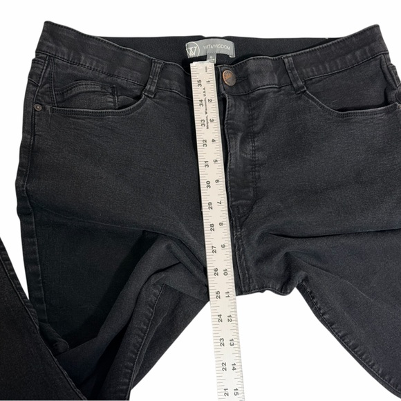 Wit & Wisdom Black Skinny Jeans Size 16 High Rise Stretch Denim - Picture 5 of 7